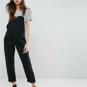 Asos Black Denim Overalls